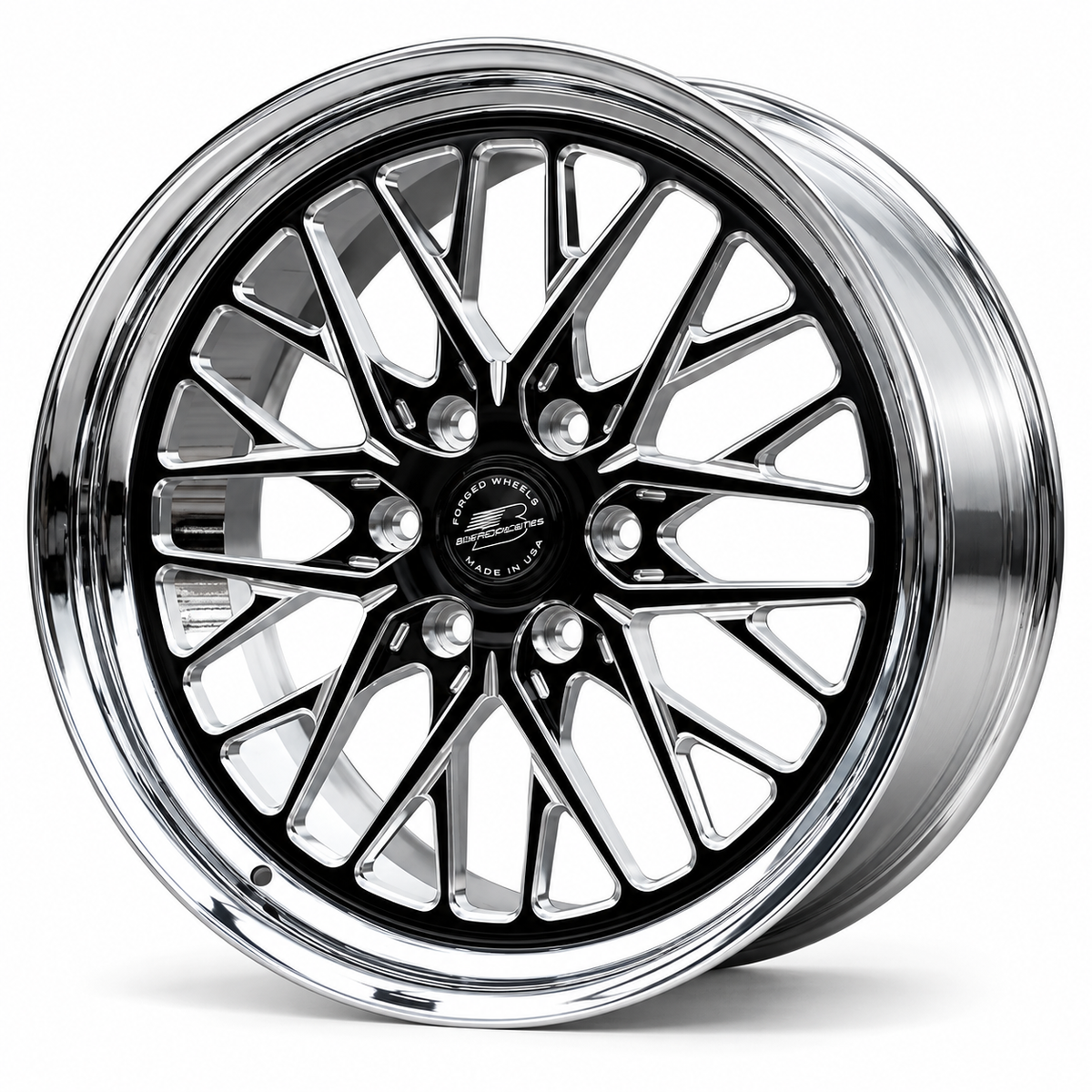 22x10 Billet Specialties Redline Black Contrast Cut wheel