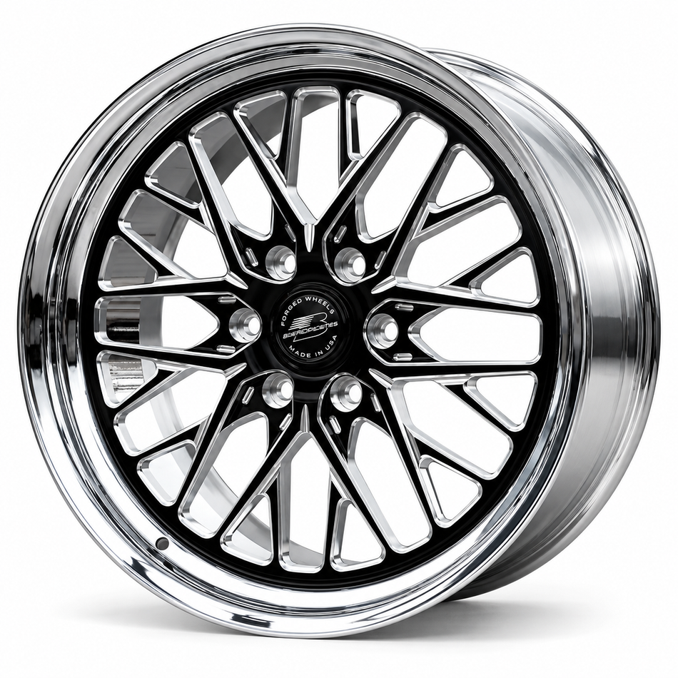 22x10 Billet Specialties Redline Black Contrast Cut wheel