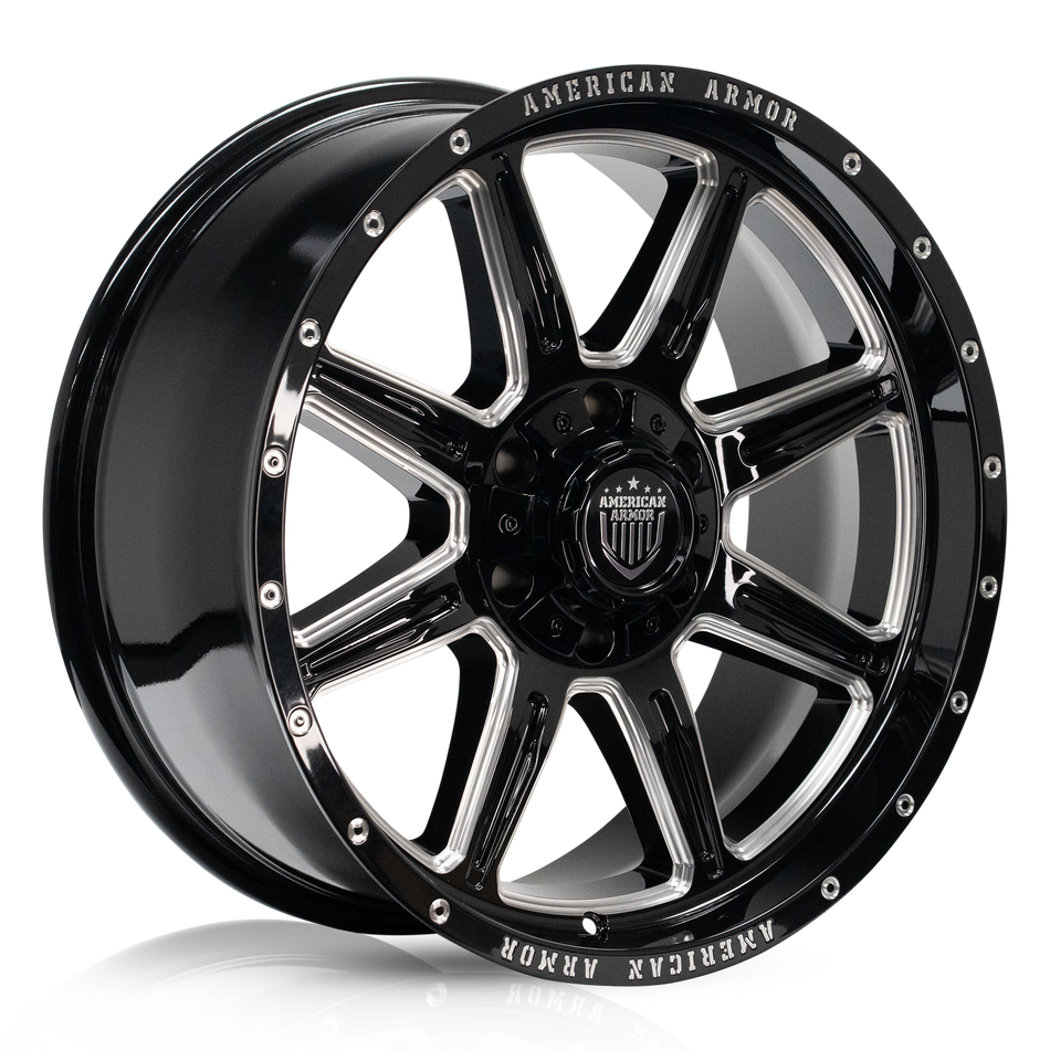 American Armor Nighthawk A502 Gloss Black Milled