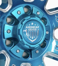 American Armor Candy Teal Center Cap