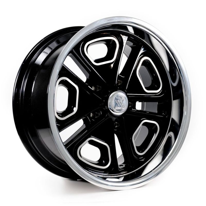 Resto Delray R102 17x8 5x5 Gloss Black Center Milled